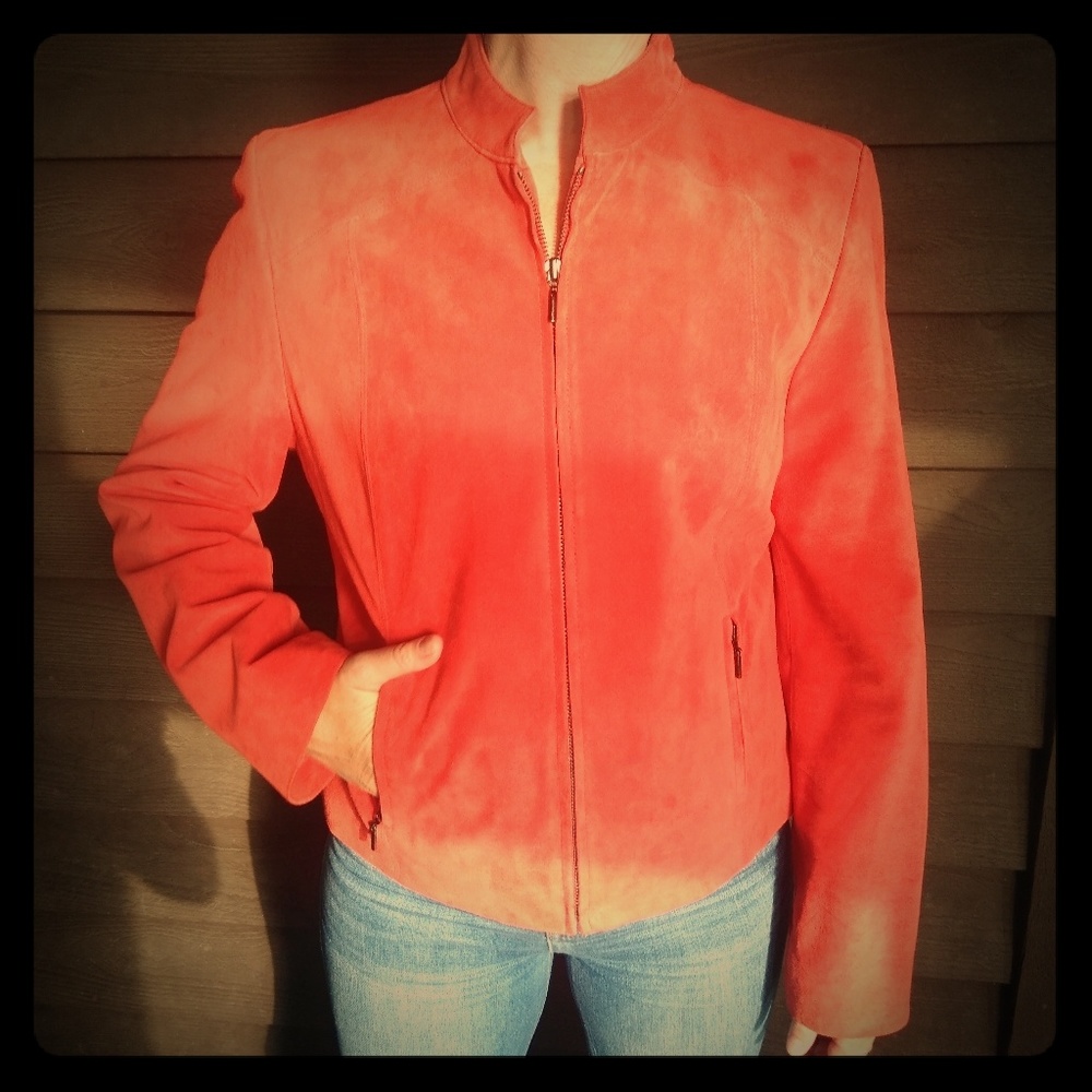 Valerie Stevens Suede Leather Jacket M